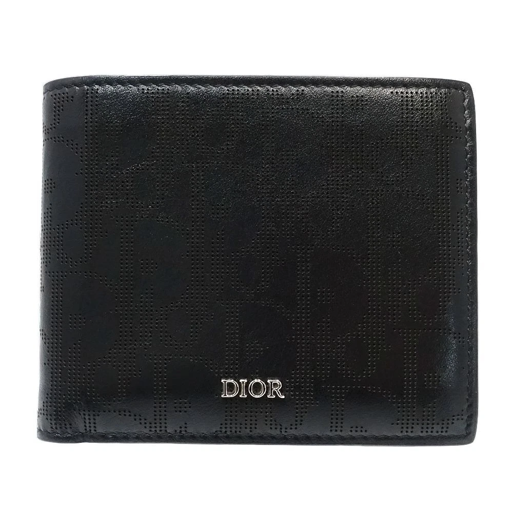 Portefeuille Dior Bifold Oblique Galaxy 2ESBC02VPD Cuir Noir/181196