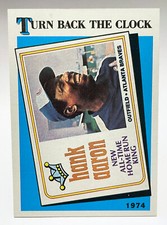 1989 Topps #663 - HANK AARON Turn Back The Clock
