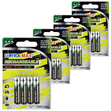 16 x UltraMax AAA 600mAh Rechargeable Redy to use Batteries Deck Phone 0.87 per battery
