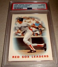 1986 Topps TIFFANY #396 DWIGHT EVANS psa 10 Boston RED SOX (857) GEM MINT