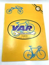 VAR Tool Catalog Vintage 1986 Bicycle Tools Paris France