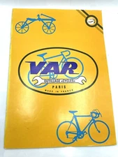 VAR Tool Catalog Vintage 1986 Bicycle Tools Paris France