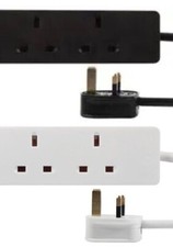 Image of Mains Extension Lead Power Cable 1 2 4 8 Gang Way Surge Protected UK Plug Socket