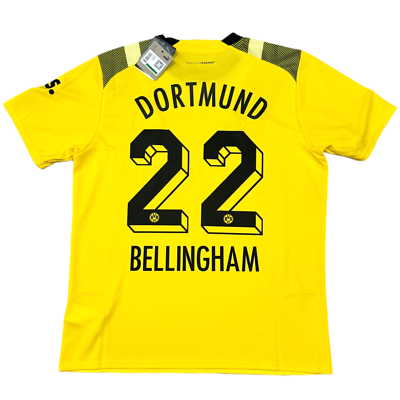 2022/23 Dortmund Home Cup Jersey #22 Bellingham Large Puma Soccer
