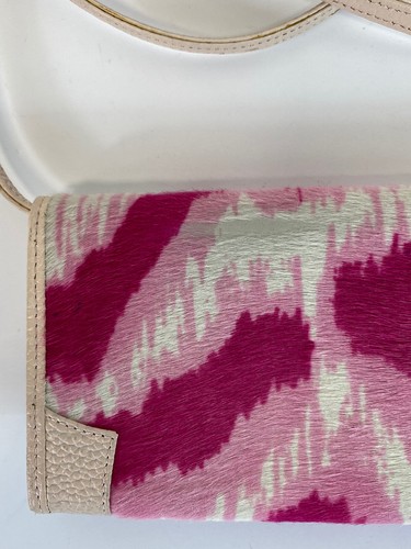Vtg Vivienne Westwood Pink Leopard Print Pony Hair Mini Bag - Picture 6 of 9