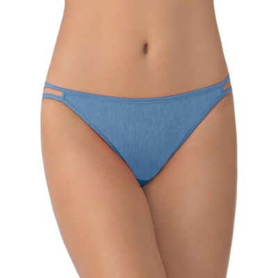 (2 Pair) Vanity Fair Illumination String Bikini Panty 18108- Pond