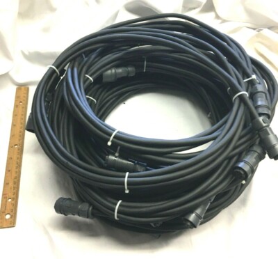 Circular Connector 6000 Series Bulgin Transducer Extended Cable Lot of 12 