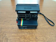 Vintage Polaroid Land Camera One Step 600 Rainbow Stripe Instant Film Camera