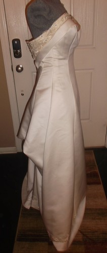 Casablanca Ivory Enduring Grace-Style 1628-Bridal Wedding Dress Sz 12 - Picture 6 of 12