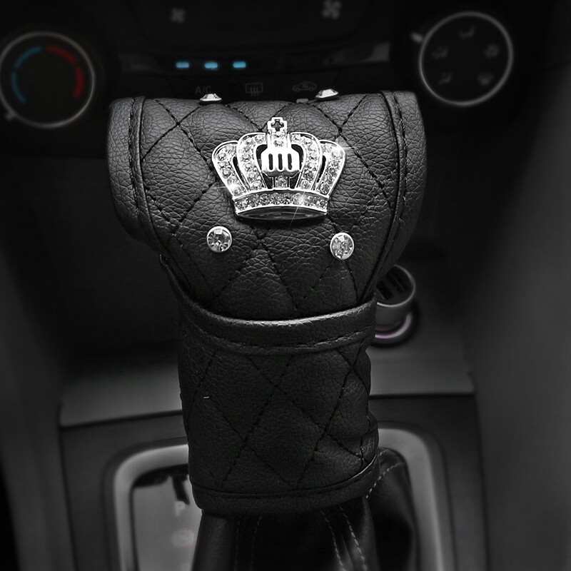 PU Leather Car Gear Cover Slip Leather Car Gear Knob Cover with