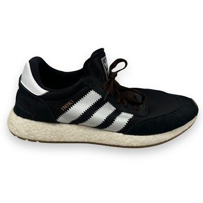 Adidas INKI Running Shoes Mens US 13 Black White Lace Up Boost