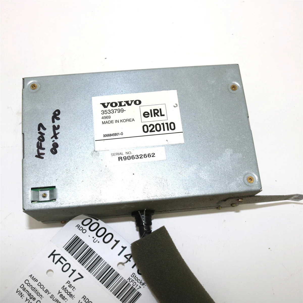 Volvo OEM Dolby Surround Sound Processor 3533799 fits S70 V70 98 