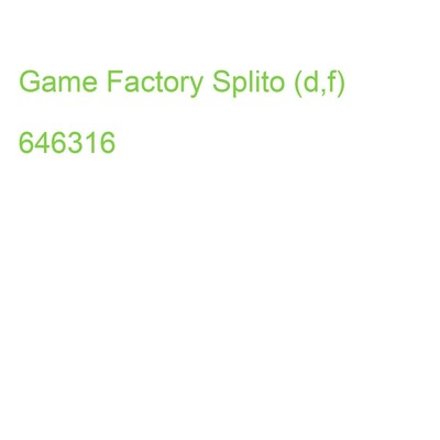 Game Factory Splito (d,f) 646316 (7640142763161)