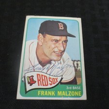 1965 Topps Autograph #315 Frank Malzone Red Sox