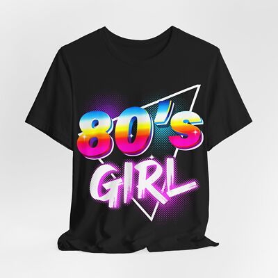 80s Retro Women Tee, Vintage Birthday T Shirt, Unisex 80s Jersey, Party  Shirt