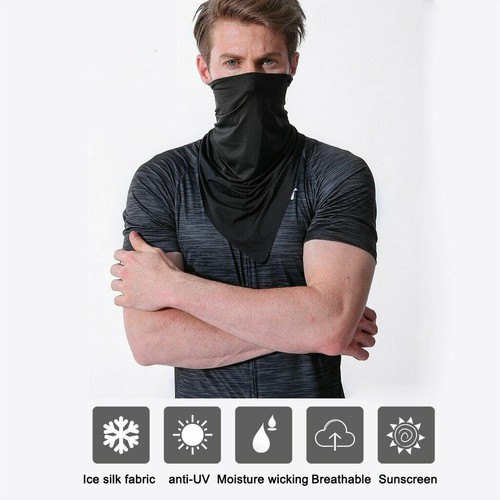 Neck Gaiter Bandana Headband Cooling Face Mask Scarf Shield Cover Snood Scarves - Picture 12 of 17