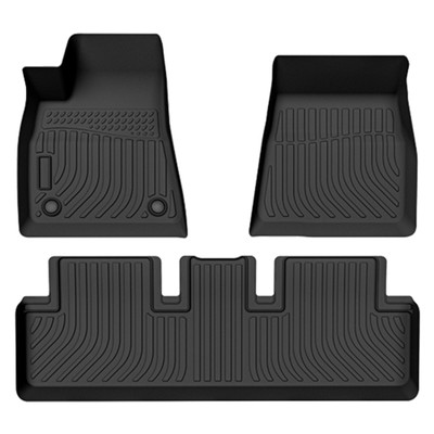 Anti-Slip Floor Mats For Tesla Model 3 20-23 All Weather Liner TPE Carpets NEW
