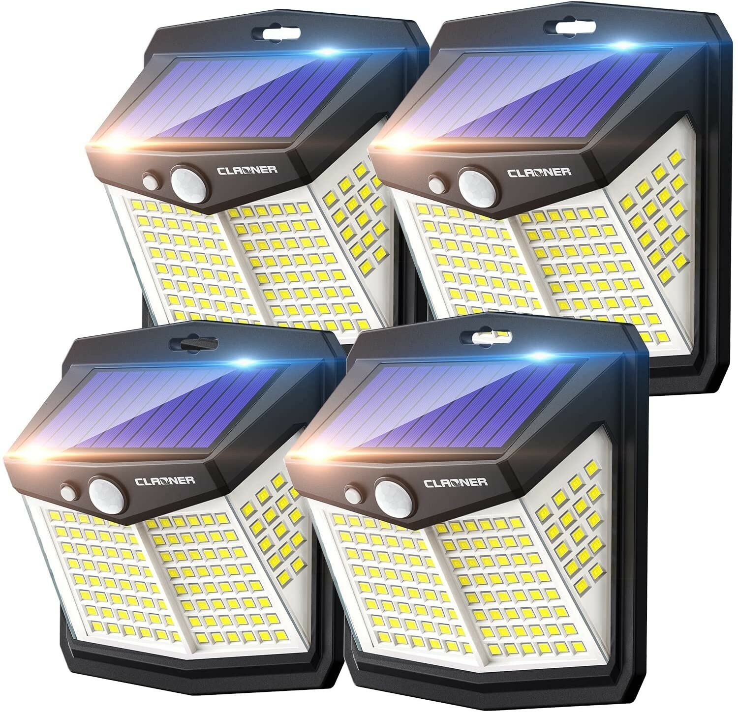 Lampe solaire extérieur étanche IP65 avec détection crépusculaire automatique
