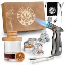 Cocktail Smoker Kit with Torch - Old Fashioned Whiskey Smoker Infus... Fast Ship