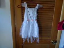 Girls Princess fairy fancy dress costume size 2T-5T in white with pastel accent