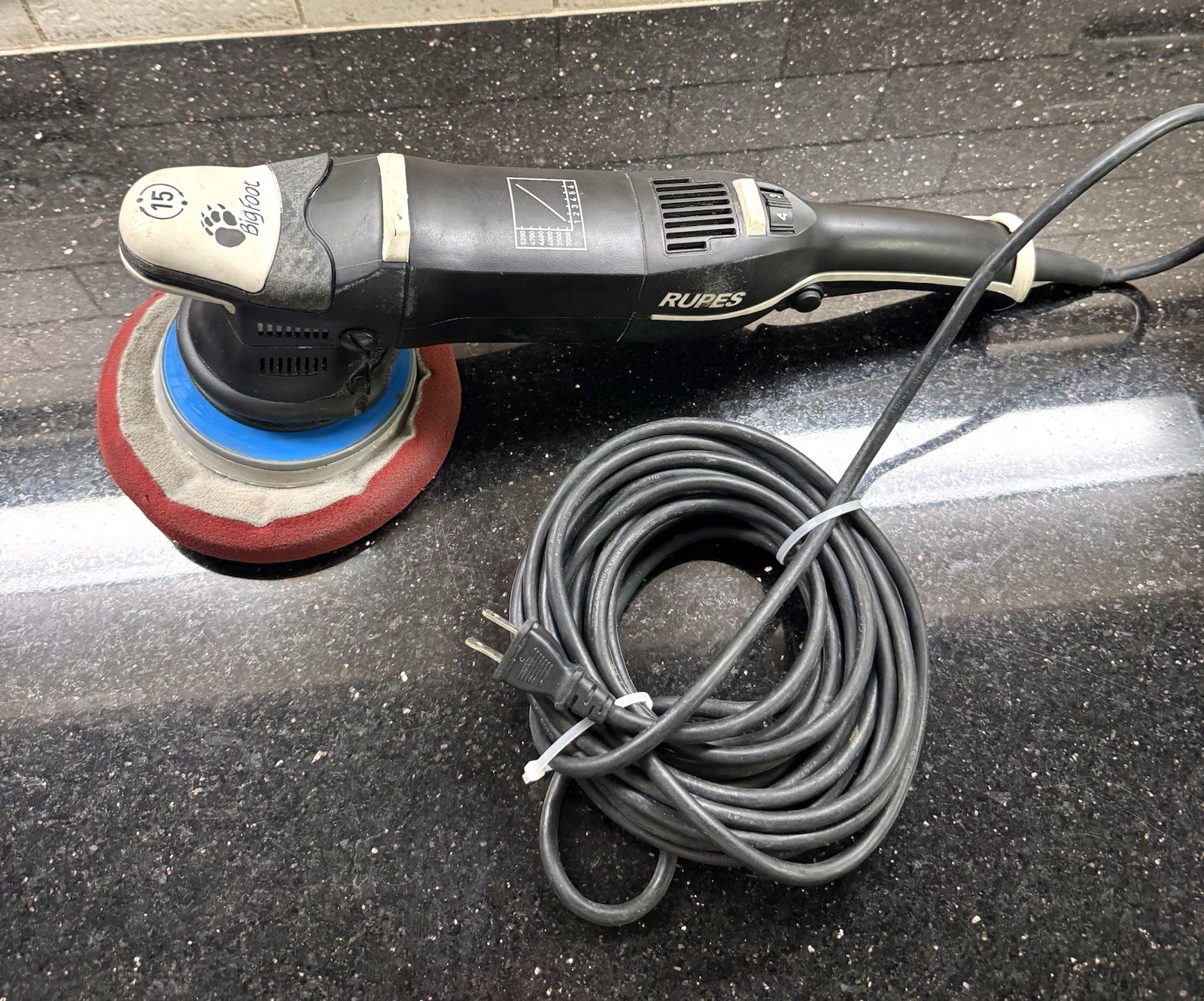 RUPES LHR15 III Random Orbital Polisher (Mark 3 Bigfoot)