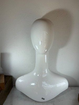 Elegante Vintage stilisierte Schaufensterpuppe Kopf langer Hals für Perücke Schmuck Kunstprojekt