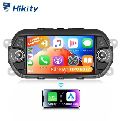 Carplay Android 15 Autoradio WIFI GPS Navi Für FIAT TIPO EGEA 2015-2017 64GB RDS