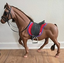 American Girl 20" Battat brown Saddle & Bridle Horse