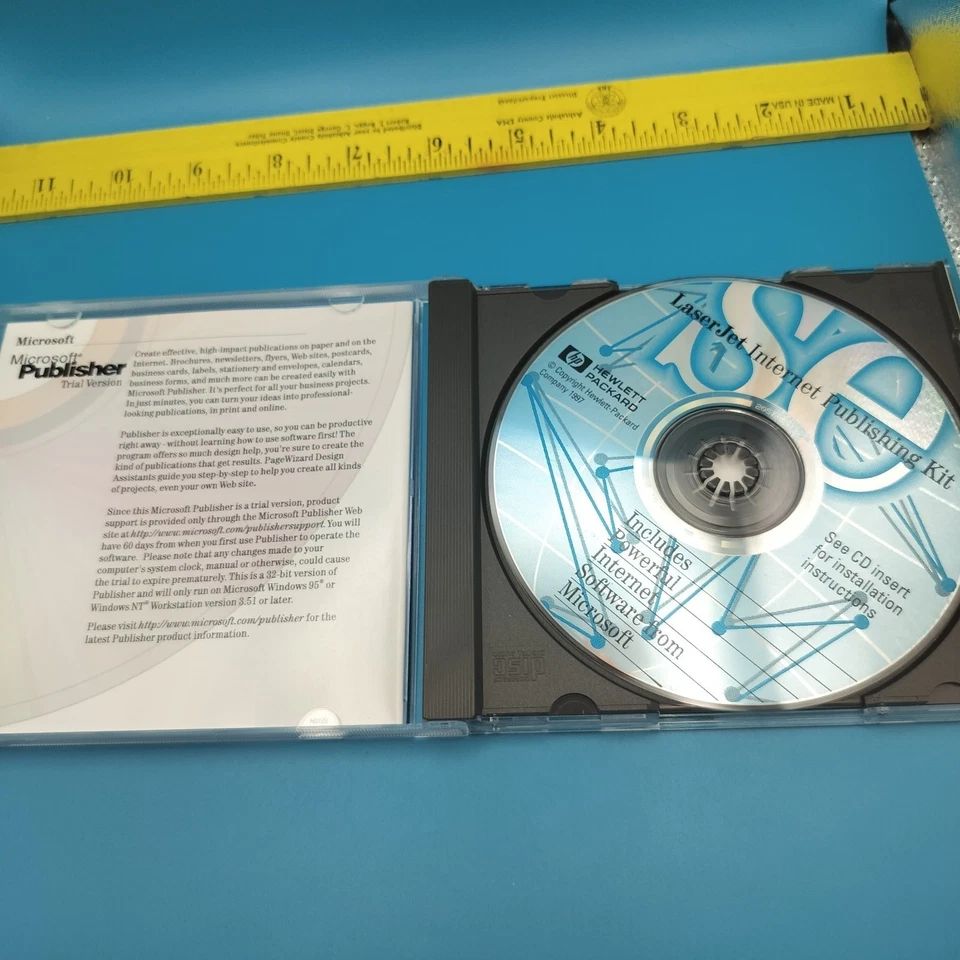HP LaserJet Internet Publishing Kit CD Vintage Software 90s Computing Classic - Image 2 of 3