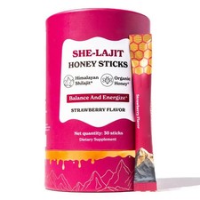 Himalayan She-Lajit Honey Sticks with Organic Honey, Naturally Sweeter 30ct