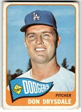 Don Drysdale Cards and Autographed Memorabilia Guide 14