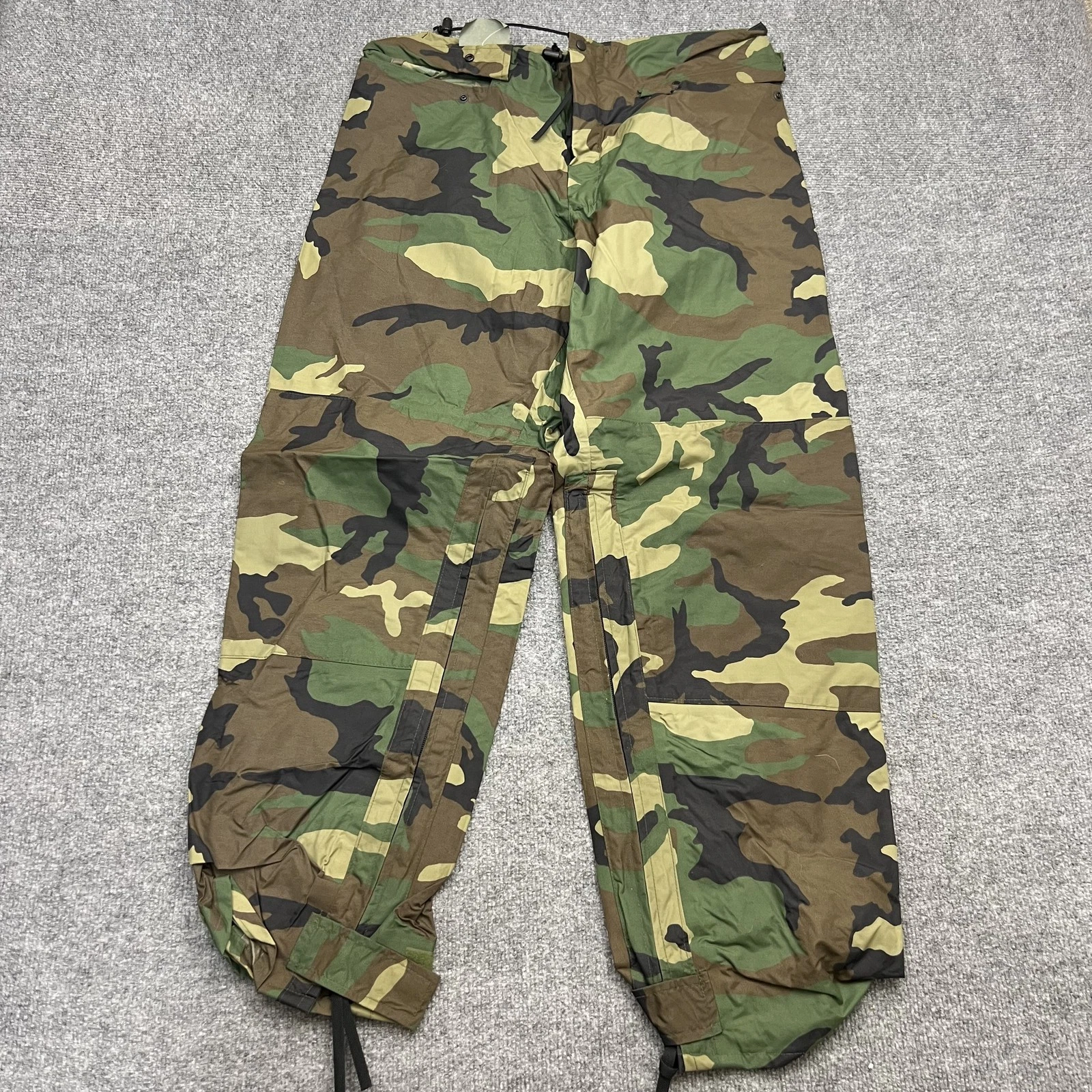 ORC Industries Improved Rainsuit Pants Mens Small Camo Rain Trousers Made in USA