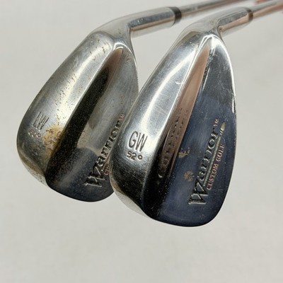 2 RH Warrior Custom Golf Clubs 52* Gap & 60* Lob Wedge Steel Shaft READ