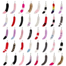 Faux Fox Tail Keychain Bag Charm