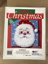 Natura 3D Needlry Needlepoint National Yarn Crafts 3D01 Santa Claus Christmas
