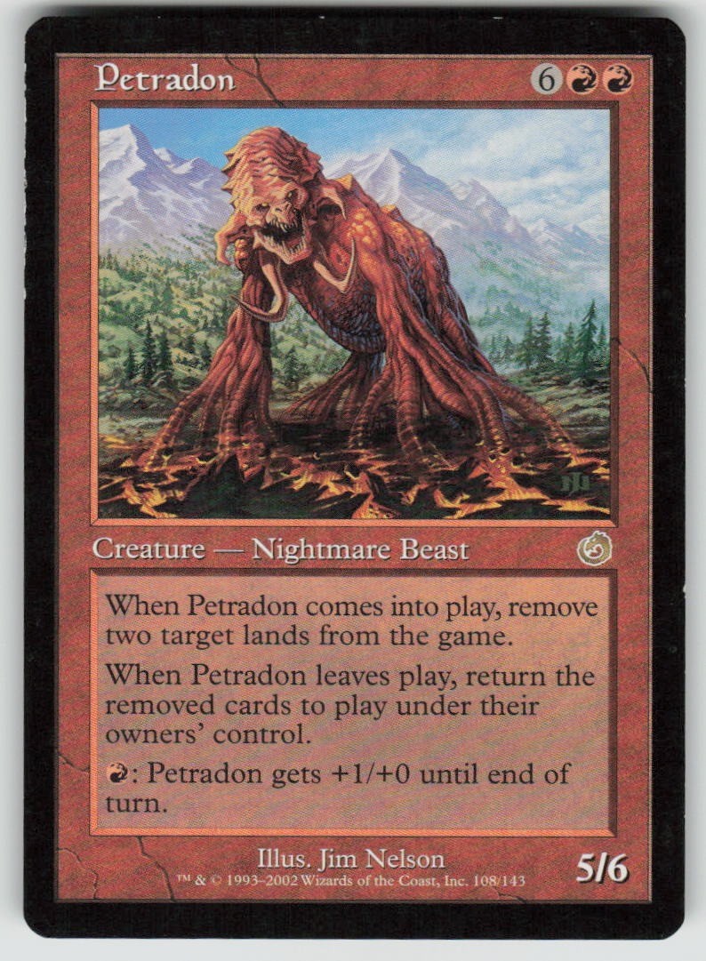 Petradon 108 Torment Magic: The Gathering TCG Heavily Played