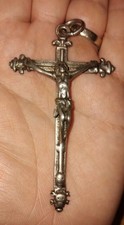 💯  Antico Crocifisso In Argento.  Cod.1015a Croci Devozionale 