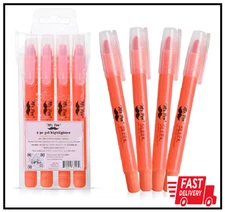 Mr. Pen No Bleed Gel Highlighter, Bible Highlighters, Pink, Pack of 4