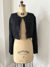 NWT LAURENCE KAZAR Vtg Beaded and Embroidery by hand short Jacket Top. XL.
