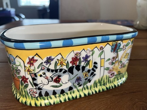 CATZILLA Flower Pot Planter By Candace Reiter Designs 2004. D1