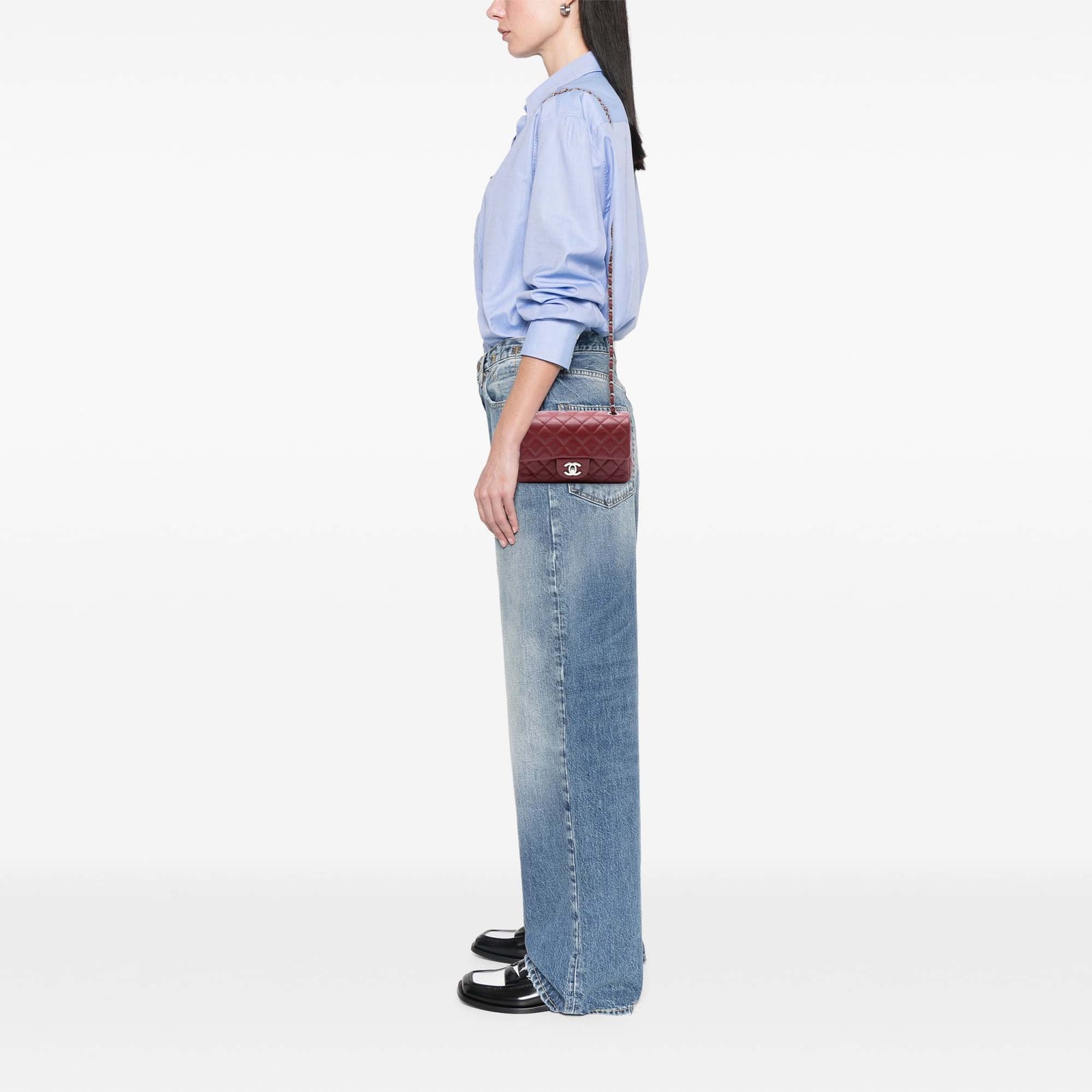 Authenticated Chanel Mini Rectangular Classic Cav… - image 7