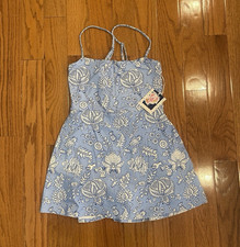Roller Rabbit X Target Blue White Floral Racerback Tennis Athletic Dress Small