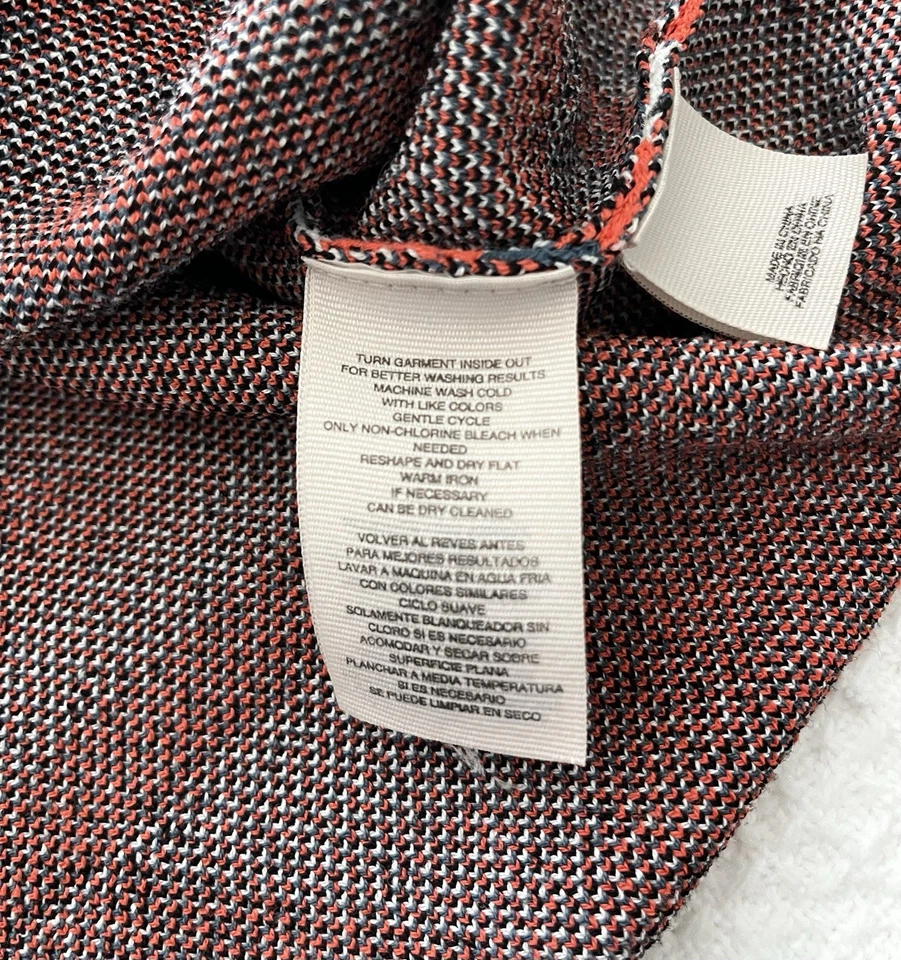 Falda Rachel by Rachel Roy para mujer mediana naranja azul estampado azteca ceñida al cuerpo mini Foto 3 de 4