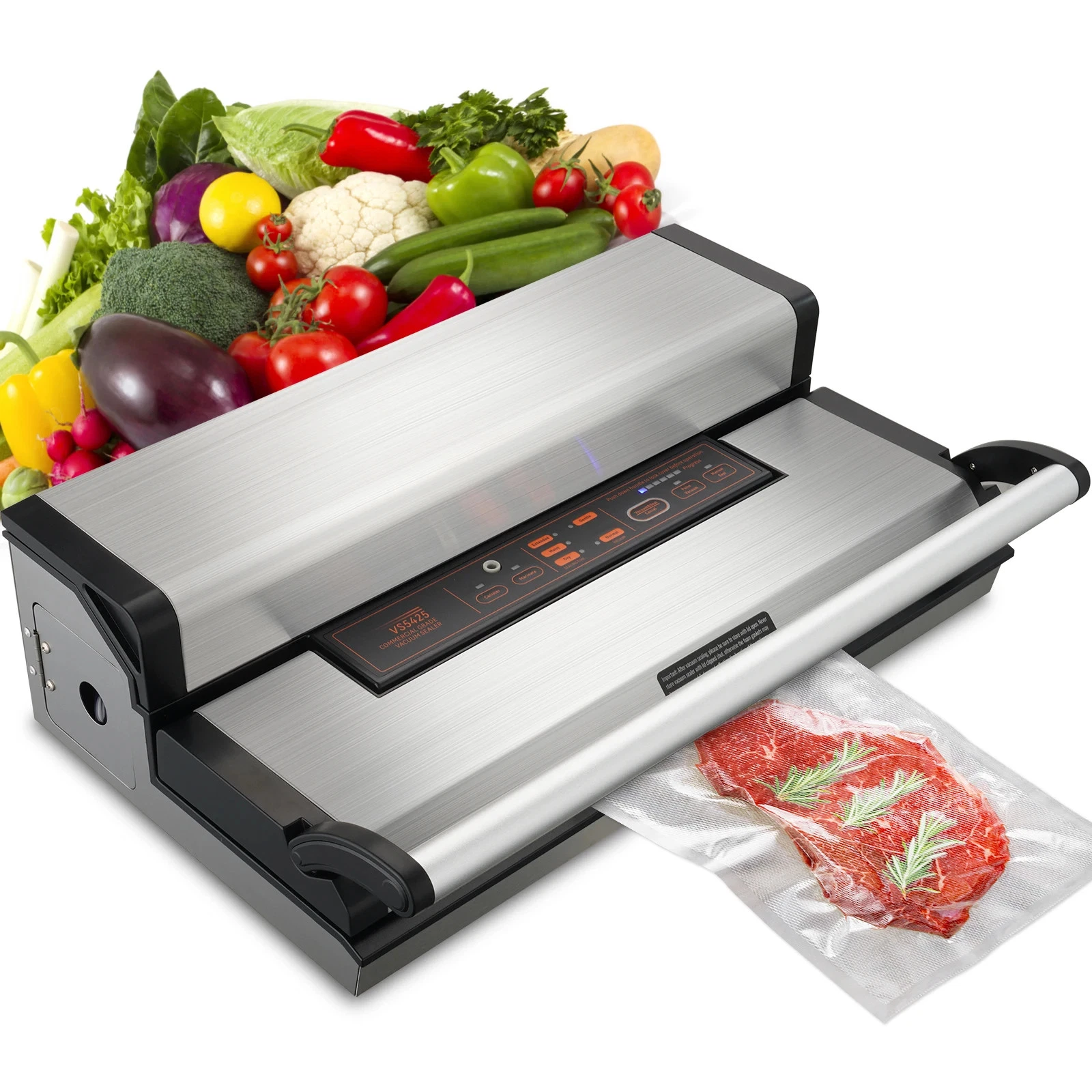 SucceBuy Commercial Vacuum Sealer Machine 95Kpa Dual Pump Automatic Food Saver