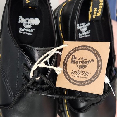 Dr. Martens Audrick 3-Eye Oxford Leather Shoe, Comfort Cushioned, Black 7