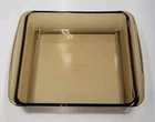 Pyrex Corning Vision Ware Amber Glass 8"×8" Square Casserole Dish Baking Pan A-7