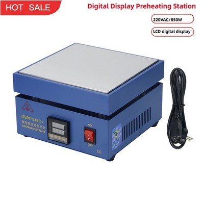946C+ Intelligent Digital Display Preheating Station Thermostatic Heating 220V #