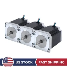 STEPPERONLINE 3PCS 1.9Nm Nema 23 Stepper Motor 6.35mm 2.8A 76mm 4 Wires CNC