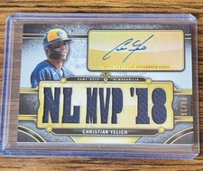 Topps 2024 Triple Threads Christian Yelich Auto Relic 02/36 Brewers