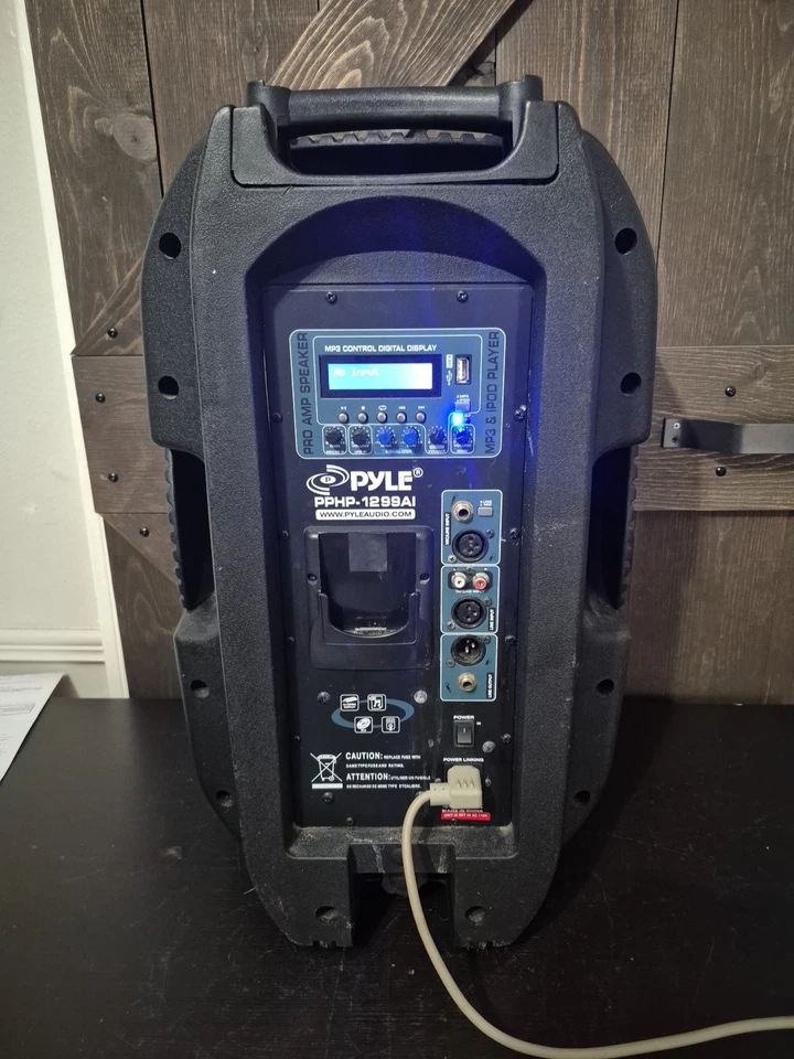 Pyle Pphp1299ai 1000 Watt Powered 2 Way Plastic Molded Speaker Cabinet... - Image 3 of 4